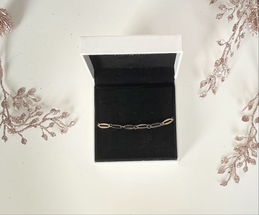 [JK023] Bracelet doré chaine ovale